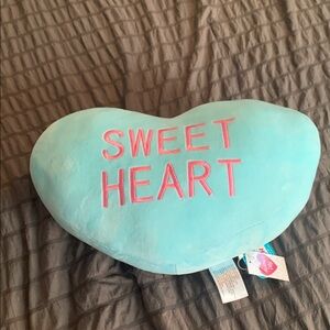 Kellytoy Sweet Heart Teal Pillow